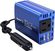 leicestercn 150w car power inverter dc 12v to 110v ac outlet car converter with 250w max output for improved performance in your vehicle logo