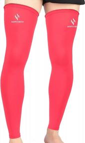 img 4 attached to Stay Protected And Perform Better With HOPEFORTH Full Leg Compression Sleeves - 2 Pack