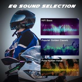 img 2 attached to 🔊 Fodsports FX8-AIR Motorcycle Bluetooth Headset with 3 Sound Effects, Antenna, FM, Long-Lasting 900mAh Battery, 2 Riders 1000m Bluetooth 5.0 Helmet Intercom with Noise Cancellation, Immersive Sound, 2 Pack