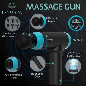 img 2 attached to Maximize Your Athletic Performance With A Handheld Muscle Massage Gun - Deep Tissue, Percussive Massager For Neck, Back, And More