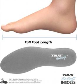 img 1 attached to Tuli'S So Soft Insoles, Shoe Inserts With Shock Absorption, Gel Shoe Cushion Insole For Men And Women, One Size Fits All