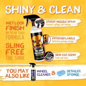img 1 attached to 🚗 Enhance Your Ride with Voodoo Ride ® VR-1005 Tire Shine-N-Protectant: Long Lasting, White New Car Scent, 16oz
