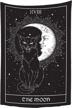 40x60 inch yongcoler gothic tarot cat sun moon tapestry wall hanging for bedroom and dorm room decor logo