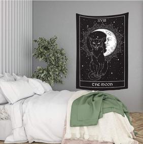 img 1 attached to 40X60 Inch YongColer Gothic Tarot Cat Sun Moon Tapestry Wall Hanging For Bedroom And Dorm Room Decor