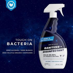 img 2 attached to 🧼 BRIOTECH Sanitizer + Disinfectant 32oz: Kills 99.99% of Viruses & Bacteria, HOCl Hypochlorous Spray, No Bleach or Alcohol, Food Safe, Eliminates Non-Living Allergens & Pet Odor