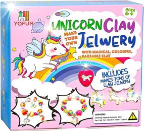 img 4 attached to Unleash Your Child’S Creativity With Y YOFUN'S Make Your Own Unicorn Clay Jewelry Kit For Girls - Perfect Jewelry Making And Crafting Activity For Kids Ages 8-12+