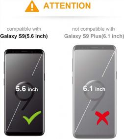 img 3 attached to Стильный чехол-кошелек Vaburs S9 с держателем для карт - противоударный чехол из искусственной кожи с двойными магнитными кнопками для Samsung Galaxy S9
