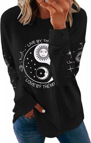 img 4 attached to Stay Cozy And Chic With Rosemia Women'S Graphic Sweatshirts With Pockets - Shop Now!