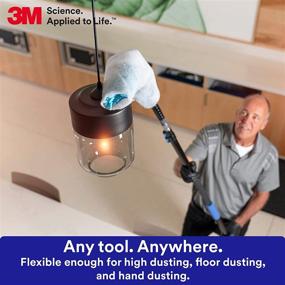 img 2 attached to 🧹 3M Easy Trap Sweep and Dust Sheets: 1 Roll of 60 Disposable Easy Sweep Floor Duster Sheets, Effortlessly Eliminates 8x More Dirt, Dust, Sand, and Hair from Wet or Dry Surfaces, Ideal for Hardwood Floors, 8"x6" size (59152W)