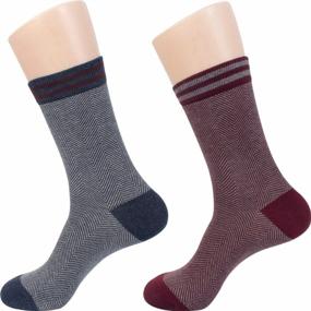 img 1 attached to Stay Fashion-Forward With FITEXTREME Men'S 6-8 Pack Casual Dress Patterned Crew Socks