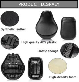 img 2 attached to PSLER Front Rider Driver Rear Passenger Pillion Cushion Seat for Shadow Aero VT750C 2004-2013