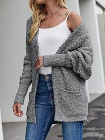 img 2 attached to Stay Cozy And Stylish With ZESICA Women'S Chunky Knit Oversized Cardigan Sweater Coat