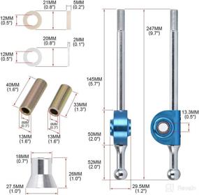 img 1 attached to 🏎️ PTNHZ Racing 5-Speed Short Shifter Quick Gear Kit Compatible with 96-06 Subaru Impreza WRX STI