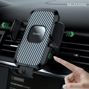 img 2 attached to 📱 Dewtox Car Phone Holder: Sturdy Vent Mount Stand | Firm Grip | Compatible with 4-7inch Mobile Phones