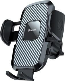 img 4 attached to 📱 Dewtox Car Phone Holder: Sturdy Vent Mount Stand | Firm Grip | Compatible with 4-7inch Mobile Phones