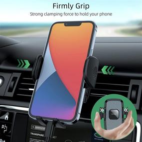 img 3 attached to 📱 Dewtox Car Phone Holder: Sturdy Vent Mount Stand | Firm Grip | Compatible with 4-7inch Mobile Phones