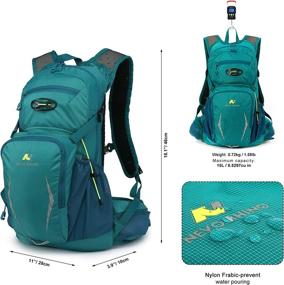 img 3 attached to Ultimate Hydration Backpack 18L | Insulated Hiking Pack with 3L Water Bladder for Cycling, Running, Commuting, and Camping