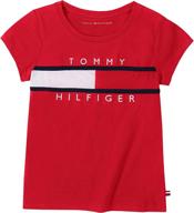 tommy hilfiger sleeve shadow 10 girls' clothing - tops, tees & blouses logo