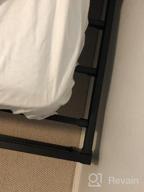 img 1 attached to Queen Size Metal Platform Bed Frame - No Box Spring Needed, Steel Slat Support By VECELO review by Paul Mac