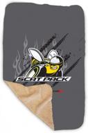 50" x 60"" sherpa fleece blanket - dodge scat pack with treads design logo