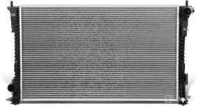 img 4 attached to ⚙️ DNA Motoring OEM-RA-13308 Factory Style Aluminum Core Radiator for 2013-2019 Police Interceptor Sedan/Taurus, 28-3/4" Width X 17-9/16" Height X 11/16" Depth, 1-1/2" Inlet / 1-1/2" Outlet