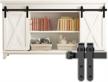 5ft double door cabinet sliding barn door hardware kit super mini for wardrobe tv stand ykd2 logo