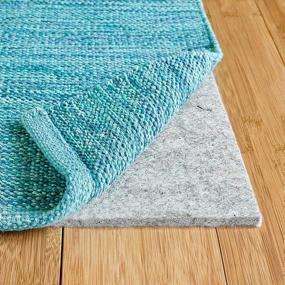 img 4 attached to Premium Protection For Your Hardwood Floors - 5'X8' Rug Pad With 100% Felt Cushioning By RUGPADUSA