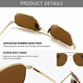 img 2 attached to Polarized Aviator Sunglasses For Men With Military Style By SUNGAIT