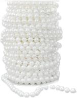 white faux crystal beads roll for weddings - 10mm large pearls by bojia logo