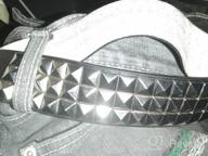 img 1 attached to Bold and Stylish: Black Medium Pyramid Studded Stud for an Edgy Look review by Alex Maynard