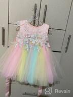 img 1 attached to Stunning Baby Girls Lace Tulle Dresses For Christening, Birthday, Wedding & Bridesmaid Parties - Meiqiduo Collection review by Unm Weil