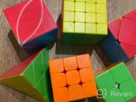 img 1 attached to 6-Pack Speed Cube Set: 2X2 3X3 4X4 Pyramid Skewb Ivy Stickerless Puzzle Cubes - Perfect Christmas/Birthday Gift For Kids, Teens & Adults! review by Steve Washington