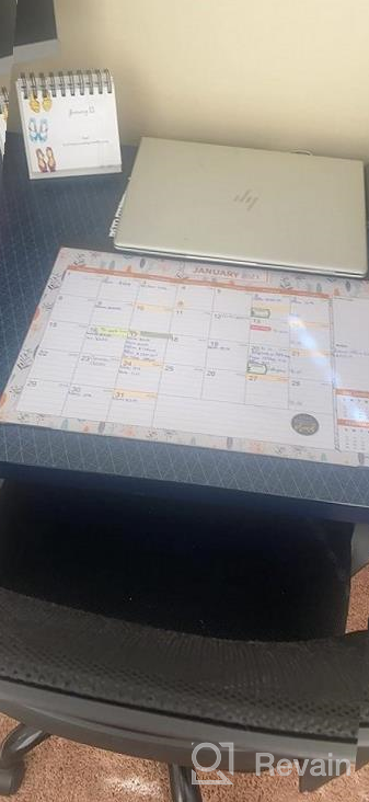 img 1 attached to 2023-2024 Large Desk Calendar | 17"X12" Wall Calendar With Plastic Cover & Planner Stickers | 18 Months Academic Year review by Todd Taniguchi