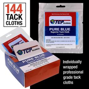 img 2 attached to 🚗 TCP Global - Pure Blue Tack Cloths - Case of 144 - Automotive Car Painters Professional Grade - Wax and Silicone Free Anti-Static Tack Rags