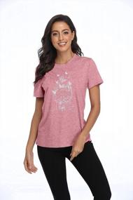 img 3 attached to Women'S Christian Inspirational Tee With Cute Butterfly Graphic - Short Sleeve Shirt