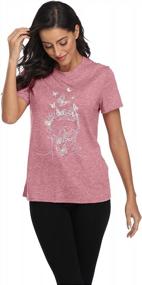 img 2 attached to Women'S Christian Inspirational Tee With Cute Butterfly Graphic - Short Sleeve Shirt