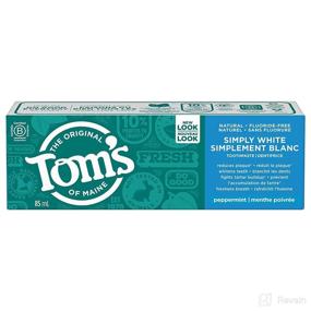 img 4 attached to TOMS MAINE Peppermint White Toothpaste