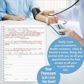 img 2 attached to Medical Appointments Journal & Records Log Book - 100 Pages, 6" X 9", Wire-O Binding For Doctor Appointments Tracking (LOG-100-69CW-PP(Medical-Appointments)) By BookFactory