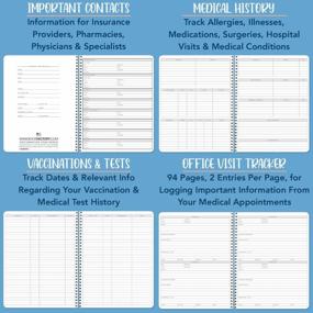 img 1 attached to Medical Appointments Journal & Records Log Book - 100 Pages, 6" X 9", Wire-O Binding For Doctor Appointments Tracking (LOG-100-69CW-PP(Medical-Appointments)) By BookFactory