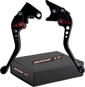 img 4 attached to High-Quality Black Short Brake and Clutch Levers for YZF R6 1999-2004, R1 2002-2003, FZ1 FAZER 2001-2005, R6S US Version 2006-2009, R6S Canada Version 2007-2009