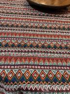 картинка 1 прикреплена к отзыву Boho Chic: GRAVAN Heavyweight Cotton Linen Tablecloth For Rectangle Tables - The Perfect Addition To Your Dining Decor от Lex Ismael