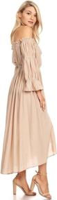 img 1 attached to Anna Kaci Womens Shoulder Renaissance Peasant Women's Clothing ~ Dresses