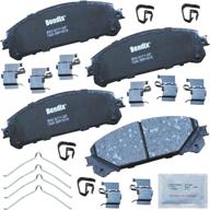 🔧 bendix cfc1324 premium copper free ceramic brake pad: efficient front installation hardware included логотип