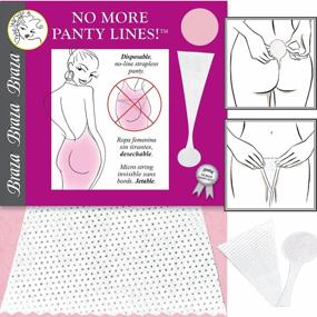 img 1 attached to Braza Disposable Panty Liners - Say Goodbye To Visible Panty Lines (M/L 10-16)