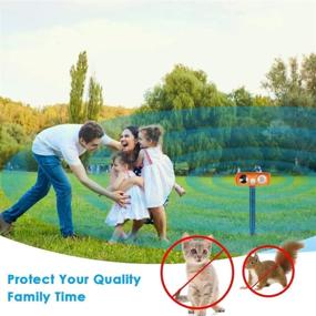 img 3 attached to 🐈 Ultimate Ultrasonic Cat Deterrent: Solar-Powered Orange Animal Chaser with Motion Sensor & Flashing Lights for Outdoor Farm, Garden, Yard – Repel Dogs, Cats, Birds