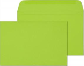 img 4 attached to Светло-зеленые пустые открытые боковые конверты 6X9 для поздравительных открыток и приглашений - упаковка из 25 штук