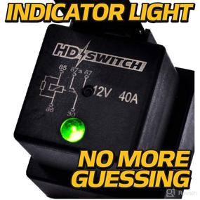 img 3 attached to 🔌 HD Switch -2 Pack- Waterproof Relay w/LED Indicator: Replacing Hella 4RD-960388-31, 4RD-960 388-22, 4RD-960 388-06 - 12VDC".