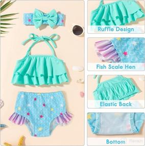 img 2 attached to Swimsuit Bathing Mermaid Toddler Swimming Apparel & Accessories Baby Boys best: Clothing