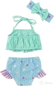 img 3 attached to Swimsuit Bathing Mermaid Toddler Swimming Apparel & Accessories Baby Boys best: Clothing