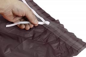 img 2 attached to Коричневая юбка из пластиковой скатерти, 14 футов. Одноразовые скатерти - 6 штук | Изысканный сплошной цвет